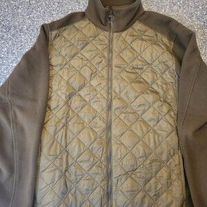 Barbour quilted fleece zip up - size L